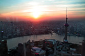 View of Shanghai from the top of Jin Mao tower