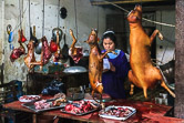 Dog meat in Guilin market. China 27.04.08