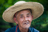 Chinese farmer. China, Yangshuo, May 1, 2008.