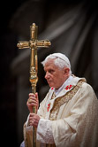 Pope Benedict XVI celebrates a priest ordination mass in St. Peter's Basilica at the Vatican, June 20, 2010.
