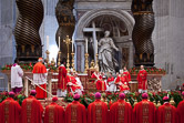Pope Benedict XVI leads a mass at St Peter's Basilica to celebrate the feast of St.Peter and St. Paul. Vatican City, June 29, 2010.