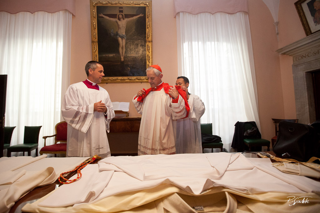 Cardinal Donald W. Wuerl of Washington takes possession of his titular church of San Pietro in Vincoli (St. Peter in Chains) Rome, May 8, 2011.